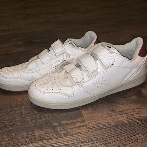 NWT Zara Boys Sz6 White Velcro Trendy Stylish Sneakers 39